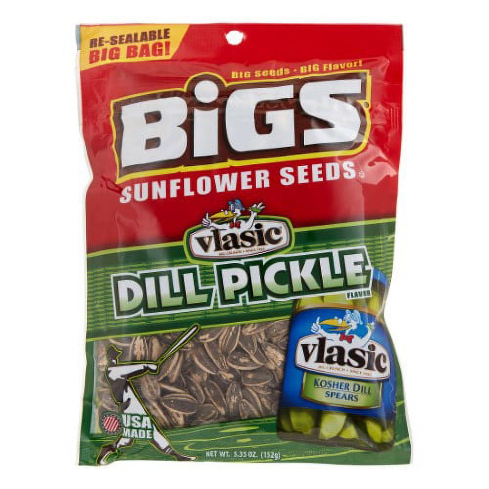 Bigs Dill Pickle Sunflower Seeds (Pack of 18)