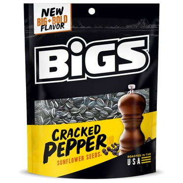 Bigs Keto Friendly Cracked Pepper Sunflower Seeds, 5.35 oz