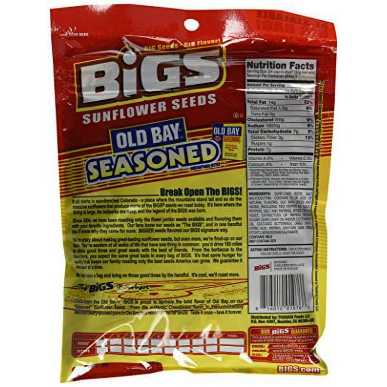 Bigs Old Bay Catch of the Day Seasoned Sunflower Seeds, 5.35 Ounce 