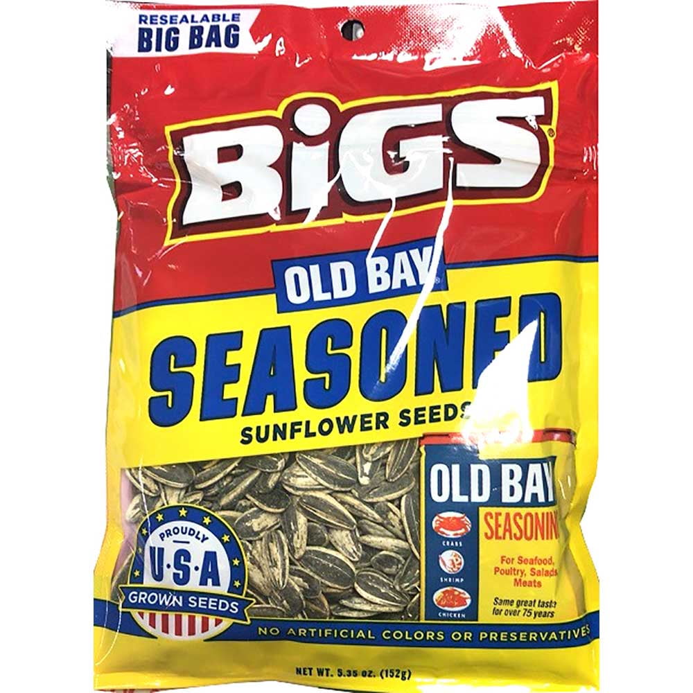 Bigs Old Bay Catch of the Day Seasoned Sunflower Seeds, Big 5.35 