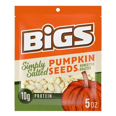 Bigs Simply Salted Homestyle Roast Pumpkin Seeds, Keto Friendly Snack, Low Carb Lifestyle, 5 oz. Bag
