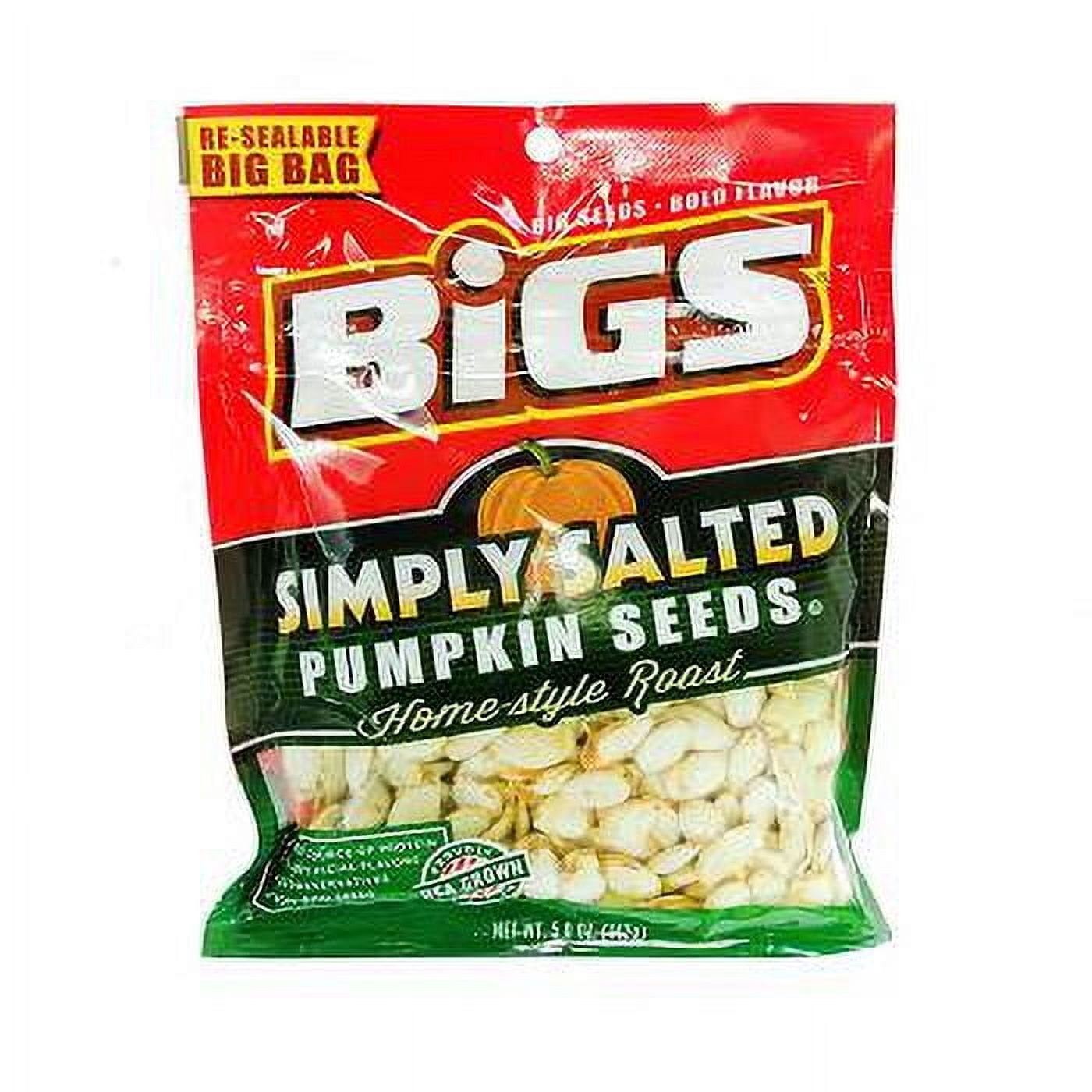 Bigs Simply Salted Pumpkin Seeds Home - style Roast , 5 Ounce - 12