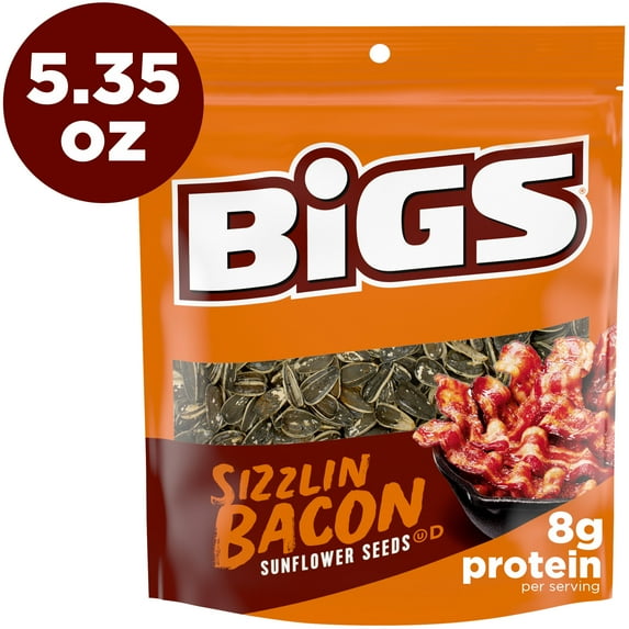 BIGS Sunflower Seeds, Sizzlin' Bacon Flavor, 5.35 oz.