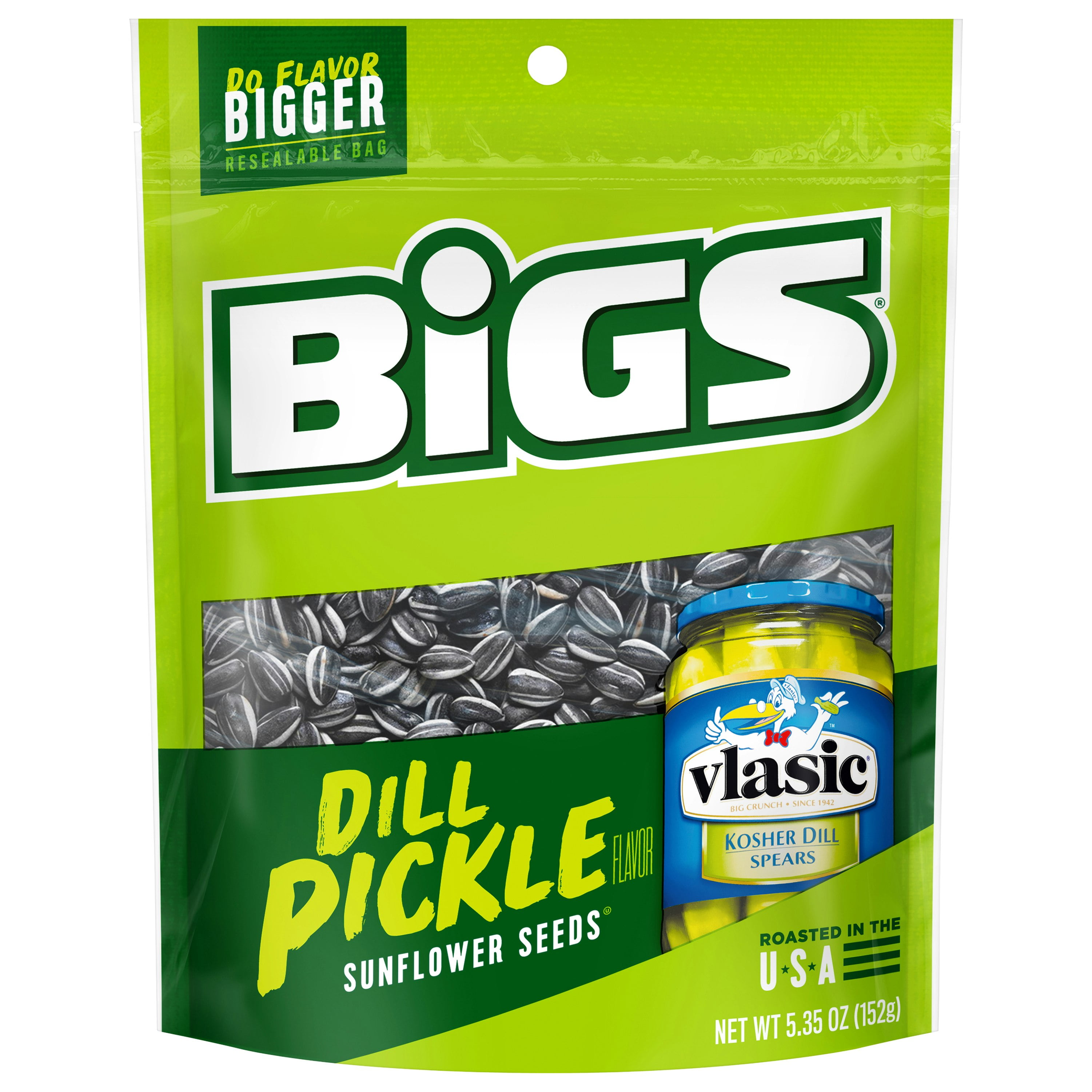 Bigs Sunflower Seeds Dill Pickle Flavored 5.35 oz (Pack Of 16)