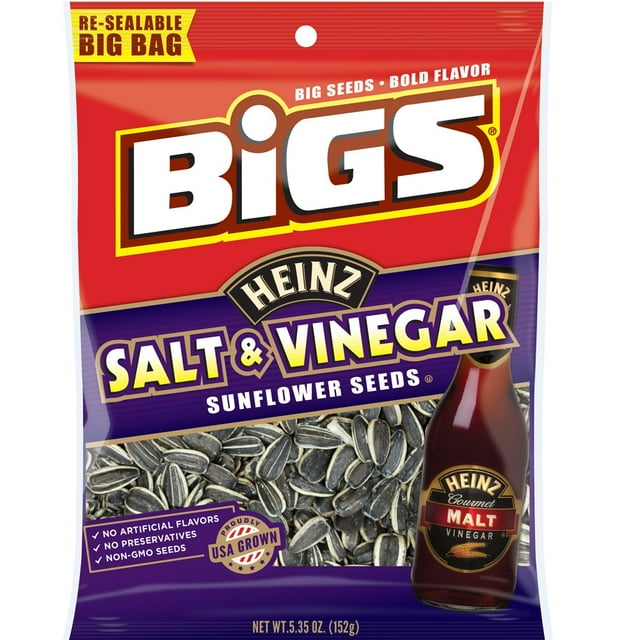 Bigs Sunflower Seeds, Salt & Vinegar, 5.35 Oz