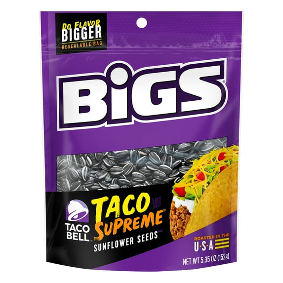 Bigs Sunflower Seeds Taco Bell 5.35 oz (Pack Of 8)