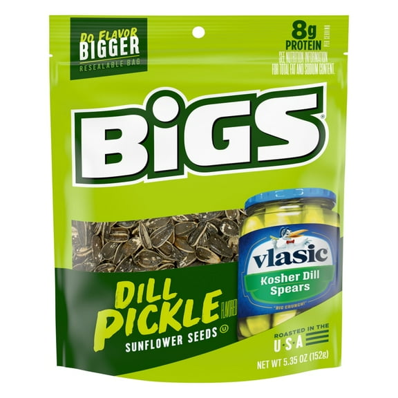 Bigs Vlasic Dill Pickle Flavored Sunflower Seeds