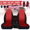 thumbnail image 1 of Bigsalestore Black/Red, Cotton and Polyester, Breathable, Front Seat Covers, 2 Pieces, 1 of 11