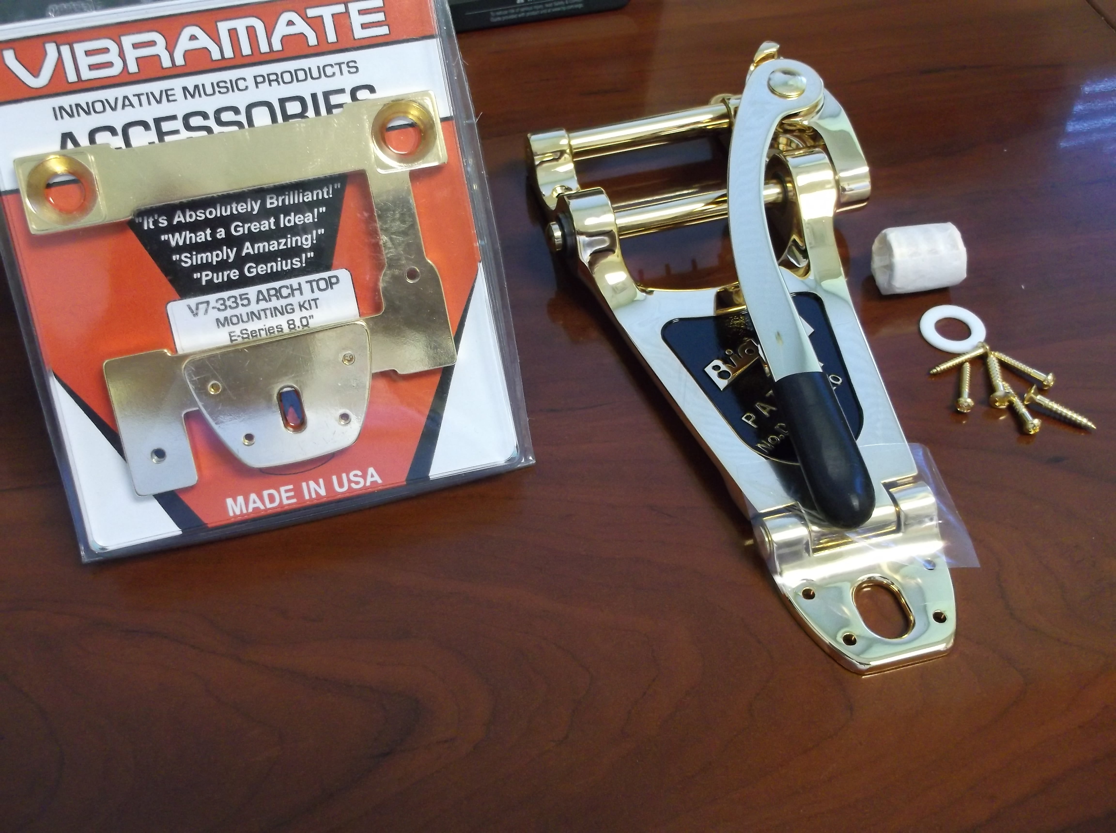 Bigsby B7 & Vibramate V7-335 E-Series Mount Kit For Archtop