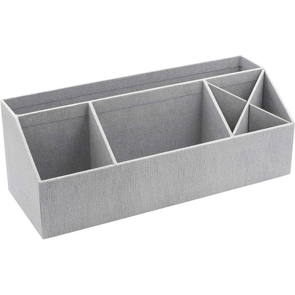 Bigso Elisa Desktop Organizer | Durable Office Desk Organizer | Canvas Gray