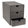 thumbnail image 1 of Bigso Ingrid 3-Drawer Fiberboard Desk Organizer Drawers | Blue, 1 of 10
