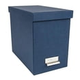 thumbnail image 1 of Bigso John Fiberboard Label Frame Desktop File Storage Box | Dark Grey, 1 of 10
