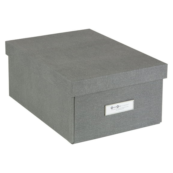 Bigso Karin KD Collapsible Storage Box | Photo Storage Box | Grey