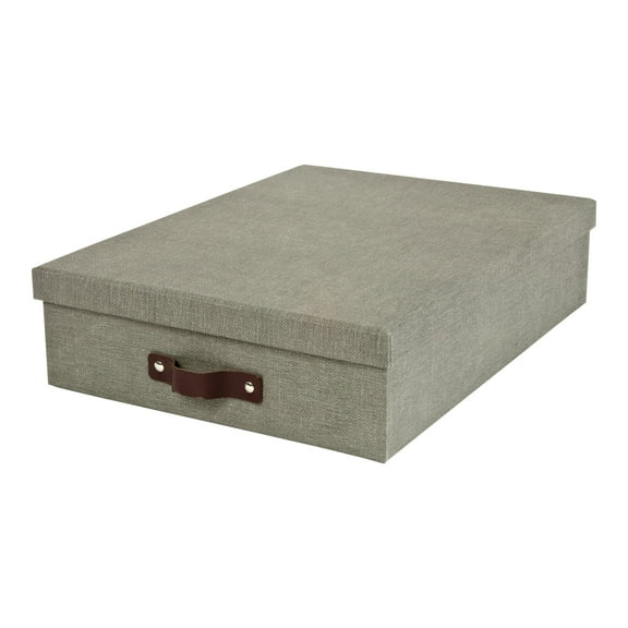 Bigso Oskar - Storage box - for A4/Letter - canvas gray