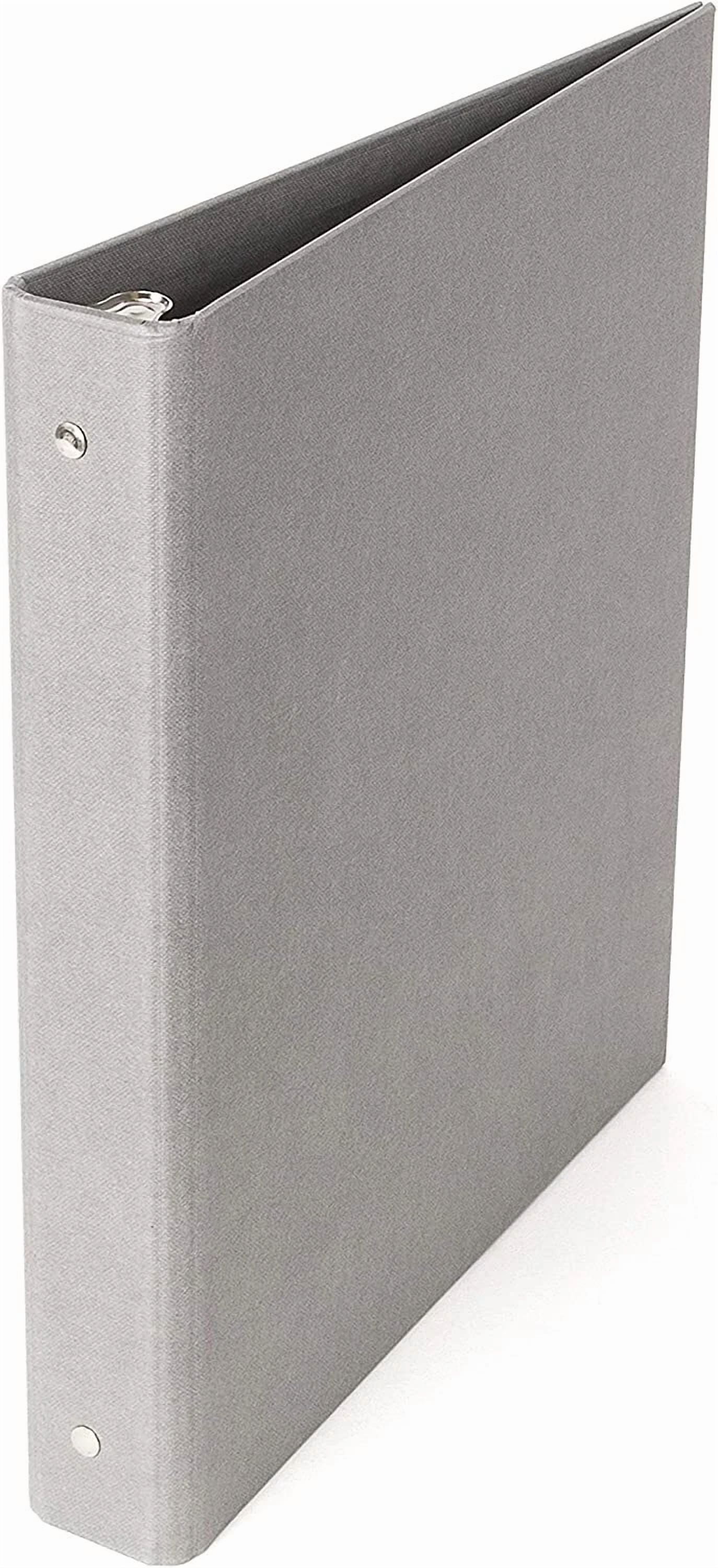 FLINT Bigso Ringo Fiberboard 3-Ring Binder Organizer | 1 Inch Binder | Grey