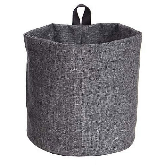 Bigso Soft Around Hanging Storage Basket/Hamper, Small, Grey