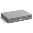 thumbnail image 1 of Bigso Sverker Fiberboard Legal and Art Storage Box for Papers | Grey, 1 of 7