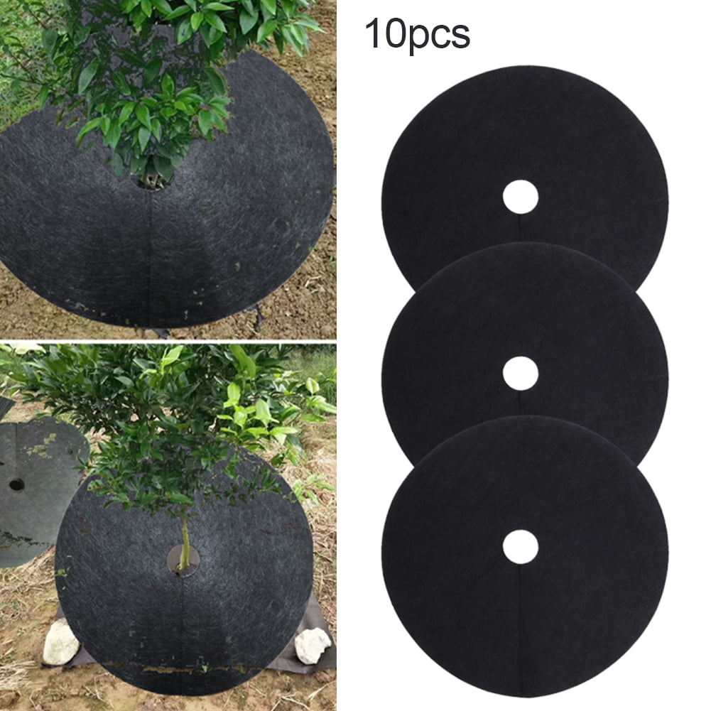 Bigstone 10Pcs Garden Biodegradable NonWoven Fabric Weeding Cloth