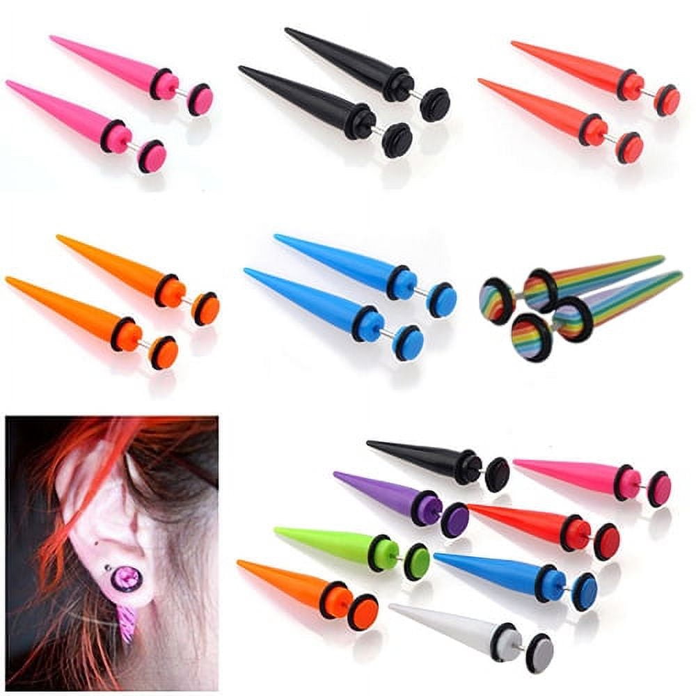 Bigstone 2Pcs Unisex Punk Ear Fake Cheater Stretcher Liberia Ubuy
