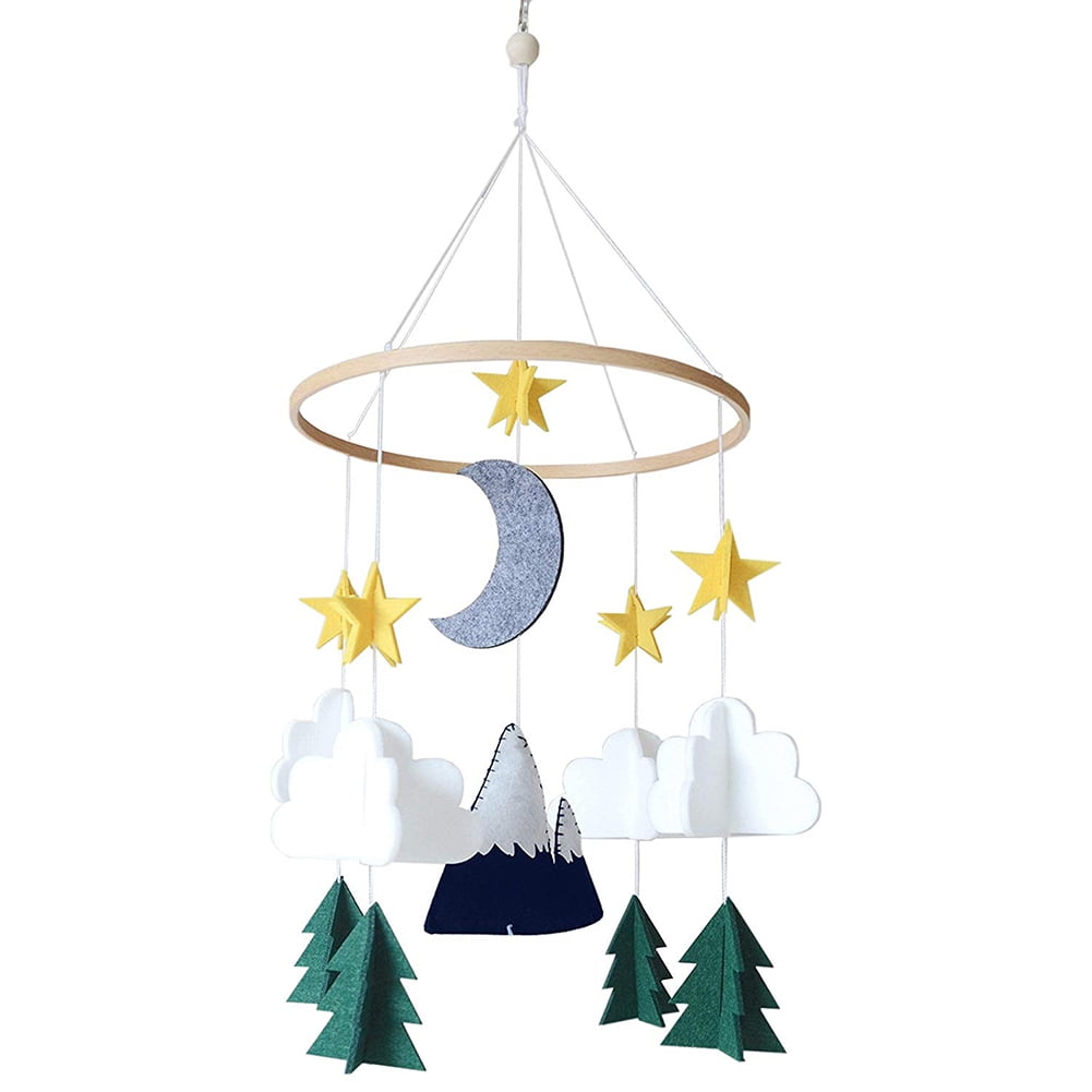 Bigstone Baby Room Crib Mobile Ornament Starry Woodland Night Nursery