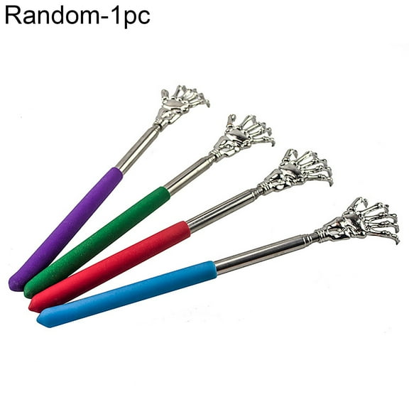 Bigstone Back Scratcher Portable Lightweight Anti-rust Long Handle Back Scratcher Massager Tool for Men(Color Random)