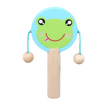 2pcs Metal Rattles Wooden Handle Jingle Bell Metal... – Grandado