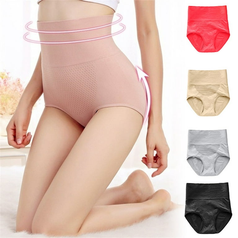 Bigstone Women High Waist Seamless Tummy Control Body Shaper Briefs  Slimming Underwear 