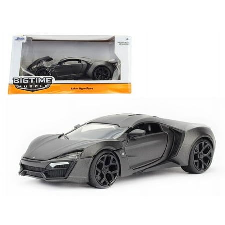 Bigtime Muscle Series 1:24 Scale Lykan Hypersport Gray Toy Car(Selections May Vary)