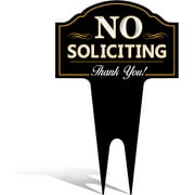 Bigtime | No Soliciting Outdoor Metal Yard Sign For Home House And Business | 1