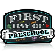 Bigtime Signs First Day Of Preschool Sign Board Plaque Back To School Sign | 1
