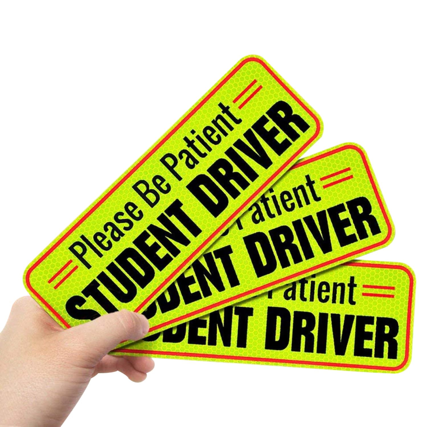 Learnin Driver Sign Bigtime Beginner's Student Driver Magnetic Car Signs For New Learners ...