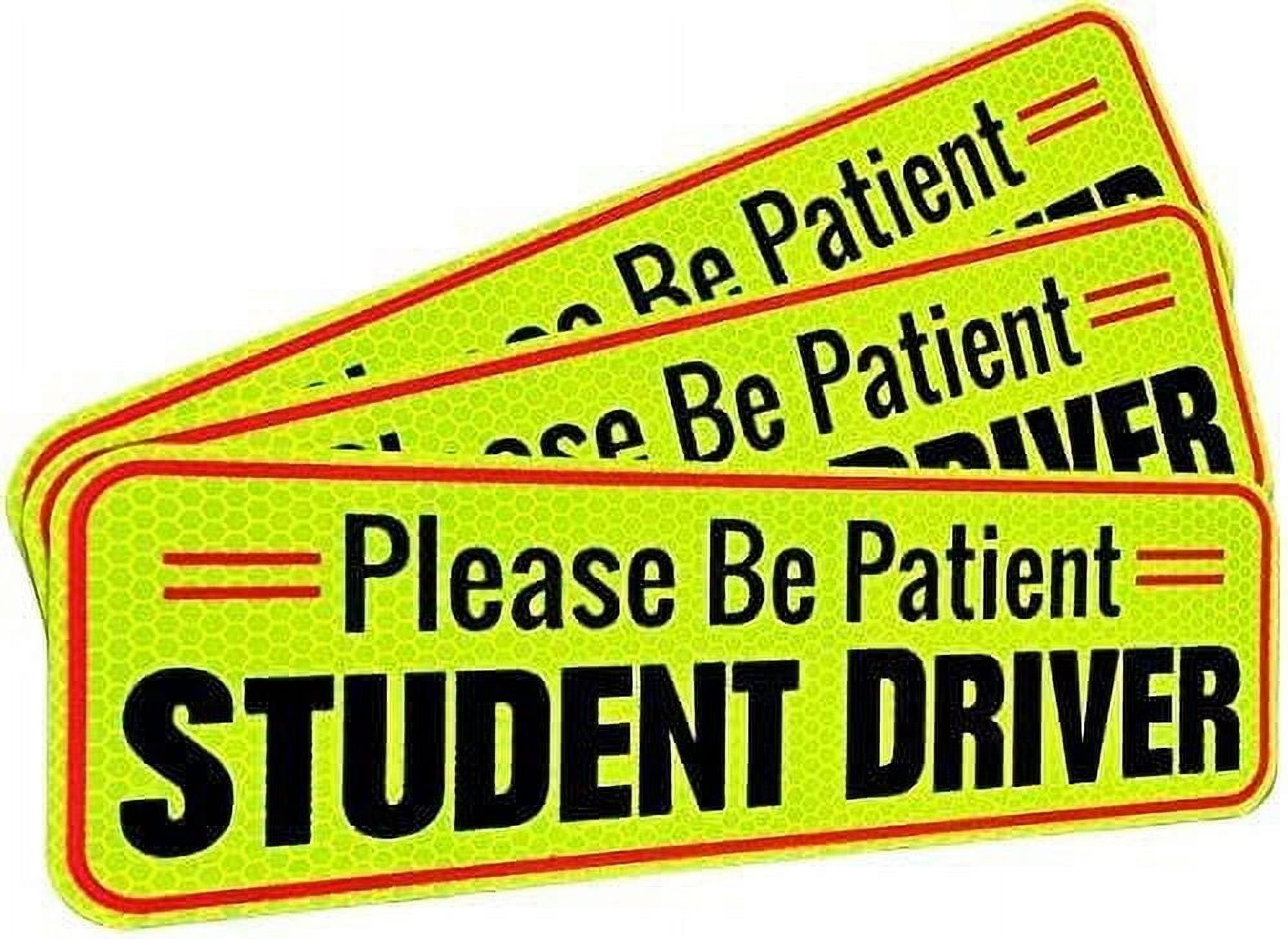 Bigtime | Student Driver Magnet Car Signs For The Novice Or Beginner Better | 3