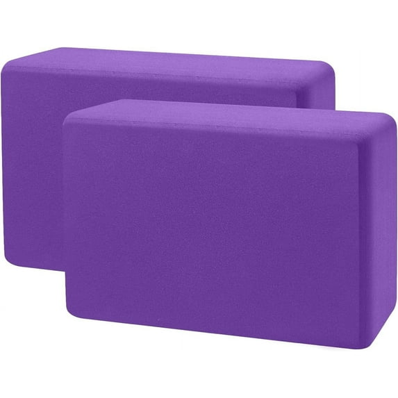 Biguphate 9"x 6"x 3, 2-pack, Sturdy Foam Yoga Block