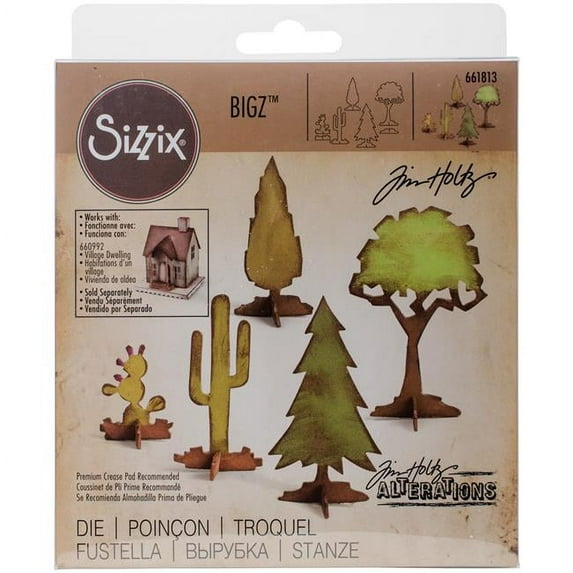 Bigz Die By Tim Holtz-Village Landscape
