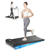 2 in 1 Portable Treadmill with Handle, 2.5HP Walking Pad Treadmill for Home , Under Desk Treadmill Max Capacity 300 lbs,Black