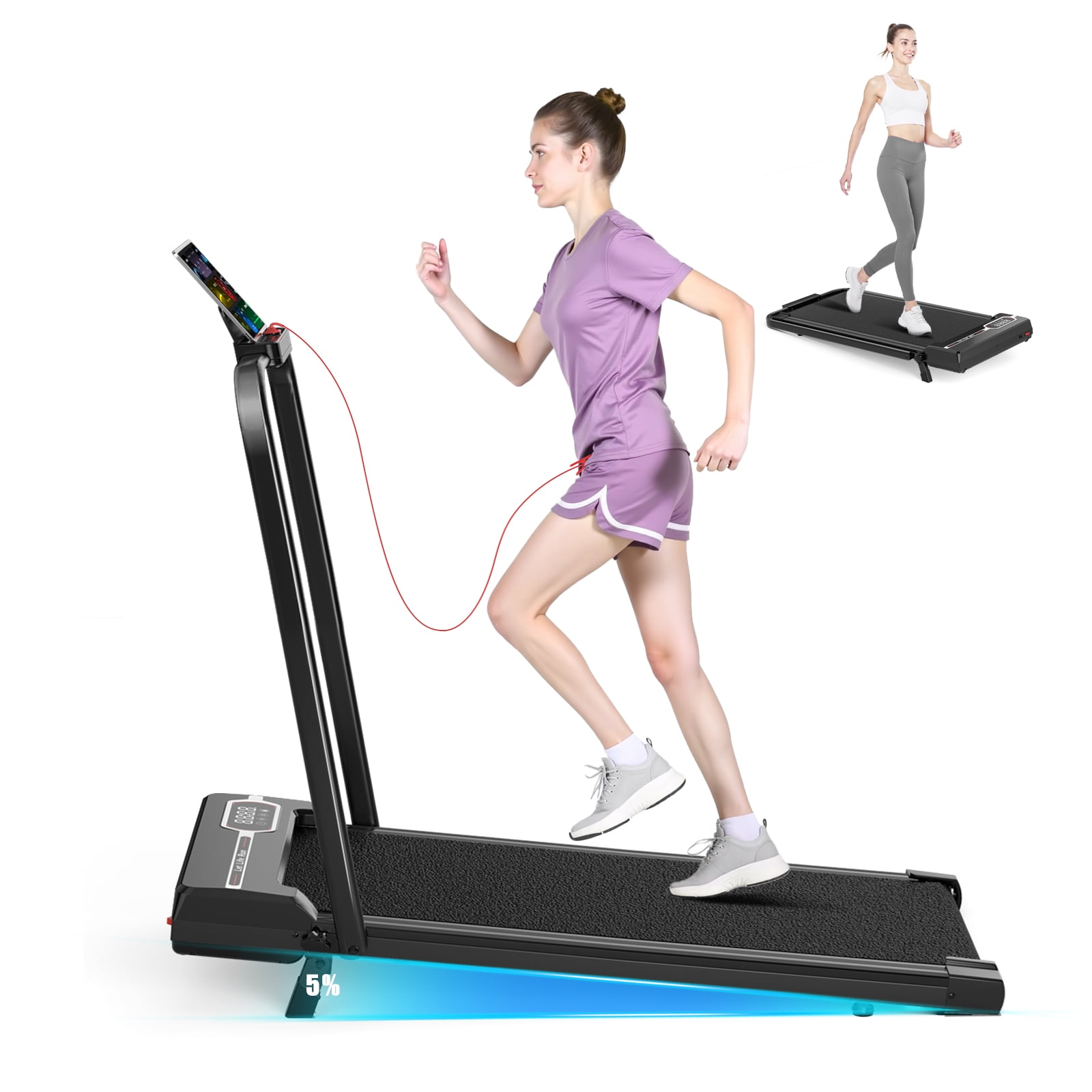 Bigzzia in Folding Treadmill with LCD Display Jamaica Ubuy