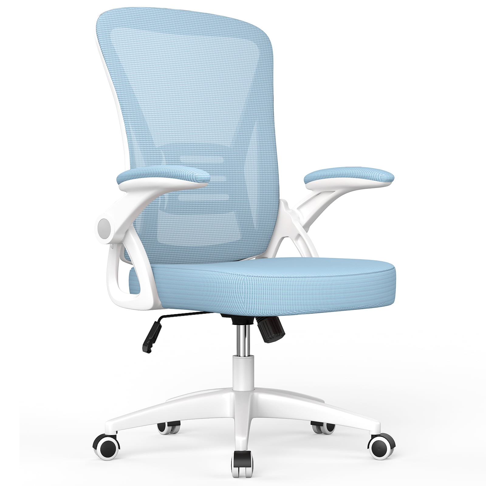 Blue and white desk chair hot sale