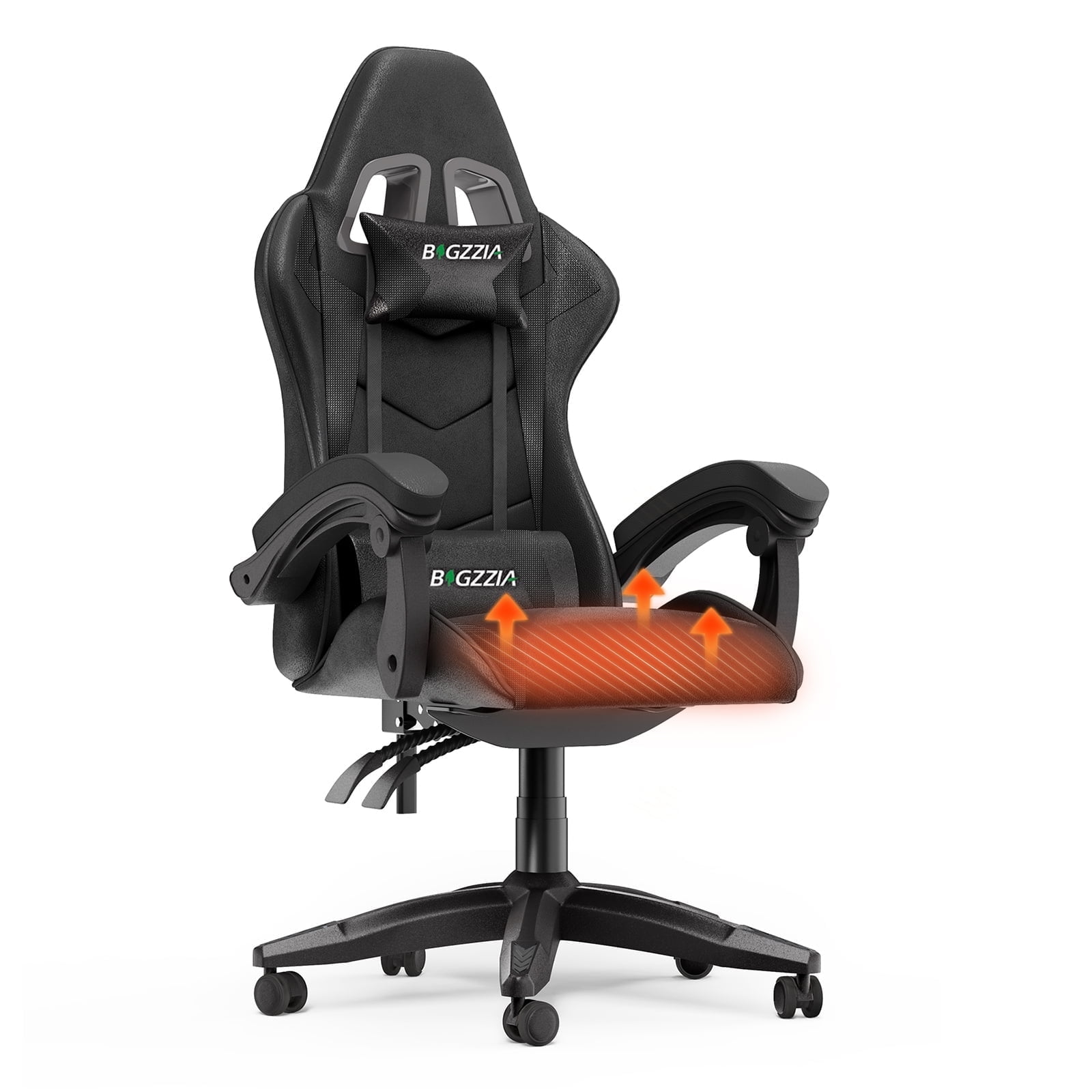 Bigzzia Adjustable Gamer Chair: Ergonomic Office Chair with Lumbar