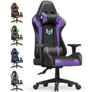 AutoFull C3 Gaming Chair Office Chair PC Chair with Ergonomics Lumbar  Support, Racing Style PU Leather High Back Adjustable Swivel Task Chair  with Footrest (Gre…