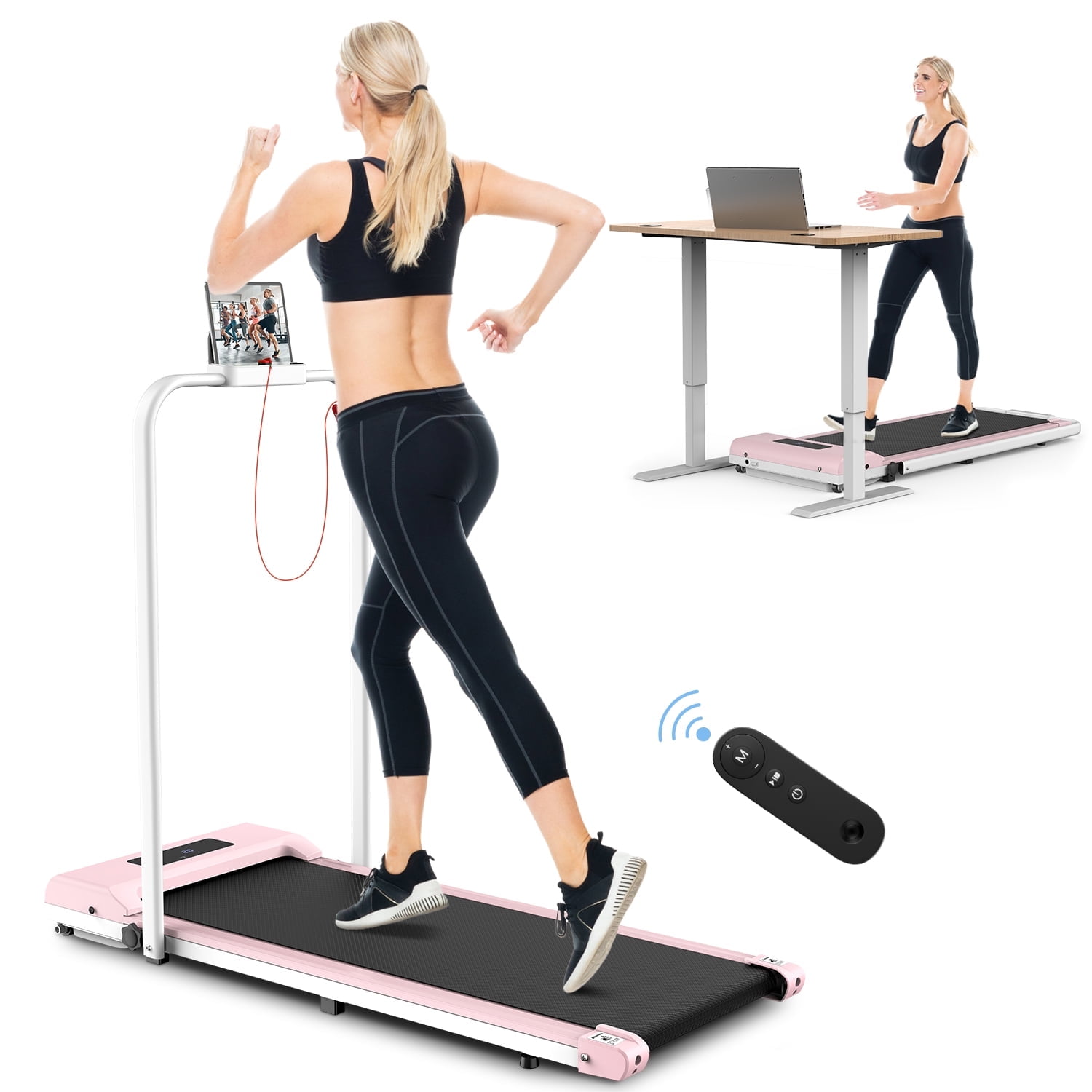 Portable Pink Treadmill Bigzzia Walking Machine for Bahrain Ubuy
