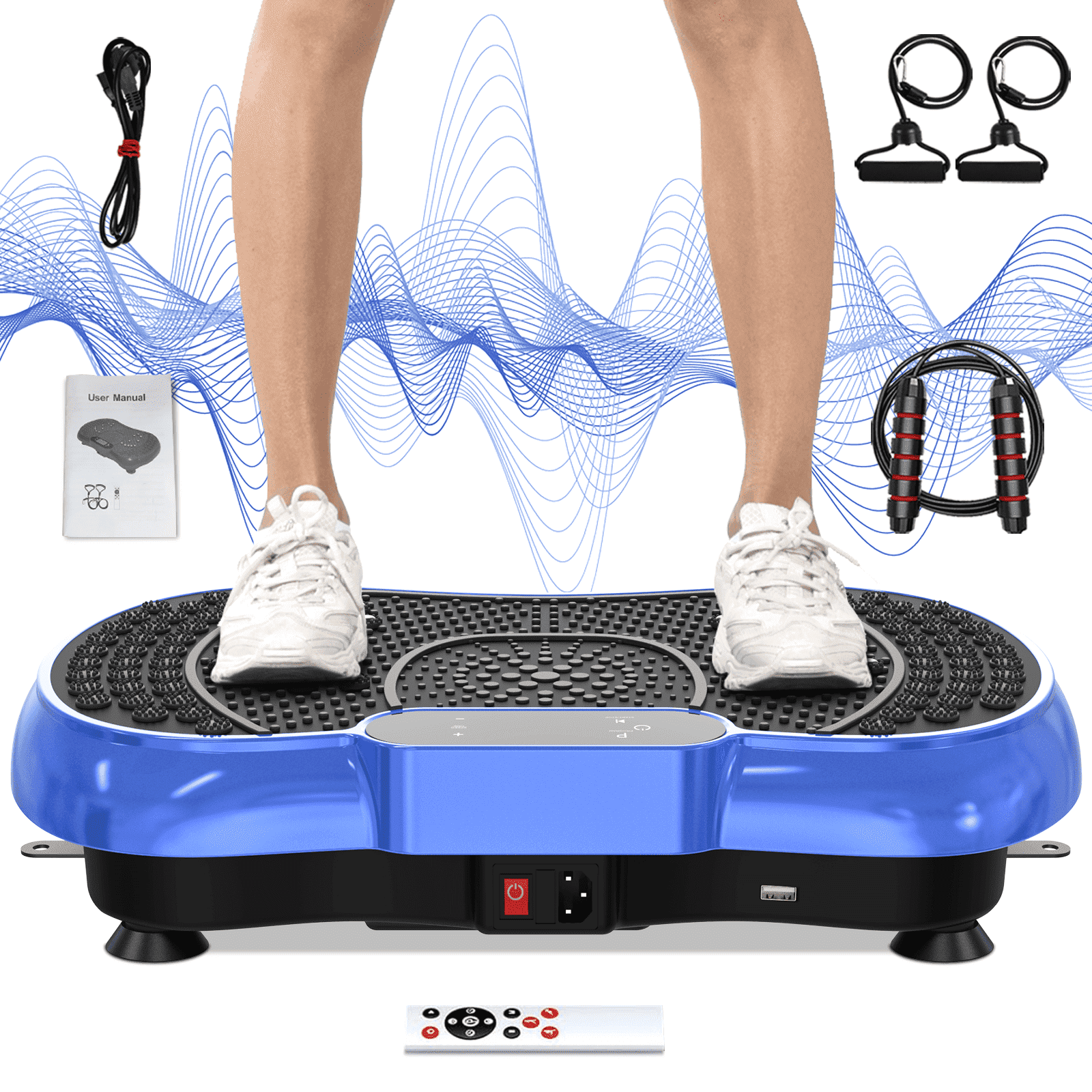 その他 Vibrating machine Bigzzia Full Body Fitness Vibrator Vibration Plate Exercise