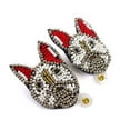 thumbnail image 1 of BiiU Classic black, Red and White bead earing, 1 of 4