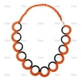 thumbnail image 1 of BiiU Fascinating Orange & Black ring Necklace, 1 of 4