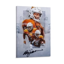 Bijan Robinson Canvas Poster Canvas Poster Wall Art Picture Prints Hanging Photo Gift Decor Home Posters Artworks 16x24inch(40x60cm)