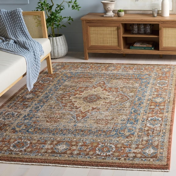 Bijar Collection Accent Rug - 3' x 5', Brown & Rust, Traditional Oriental Distressed Design, Non-Shedding & Easy Care, Ideal for High Traffic Areas in Entryway, Living Room, Bedroom (BIJ652D)