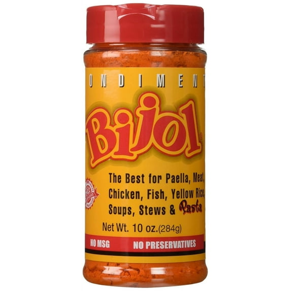 Bijol Condiment, Perfect for MFF30 Yellow Rice, Paella, Meat, Chicken, Fish, Soups, Stews & Pasta, Substitute for Saffron, 10 Ounce