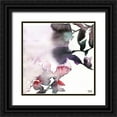 thumbnail image 1 of Bijou, Andrea 20x20 Black Ornate Wood Framed with Double Matting Museum Art Print Titled - Watercolor Floral Pink Purple Trio I, 1 of 4
