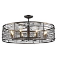 thumbnail image 1 of Golden Lighting Bijoux 8-Light Semi-flush in Brushed Etruscan Bronze, 1 of 4