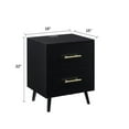 thumbnail image 1 of Bika Hom ET1017B Modern Mid-Century Night Stand, Black, 1 of 7