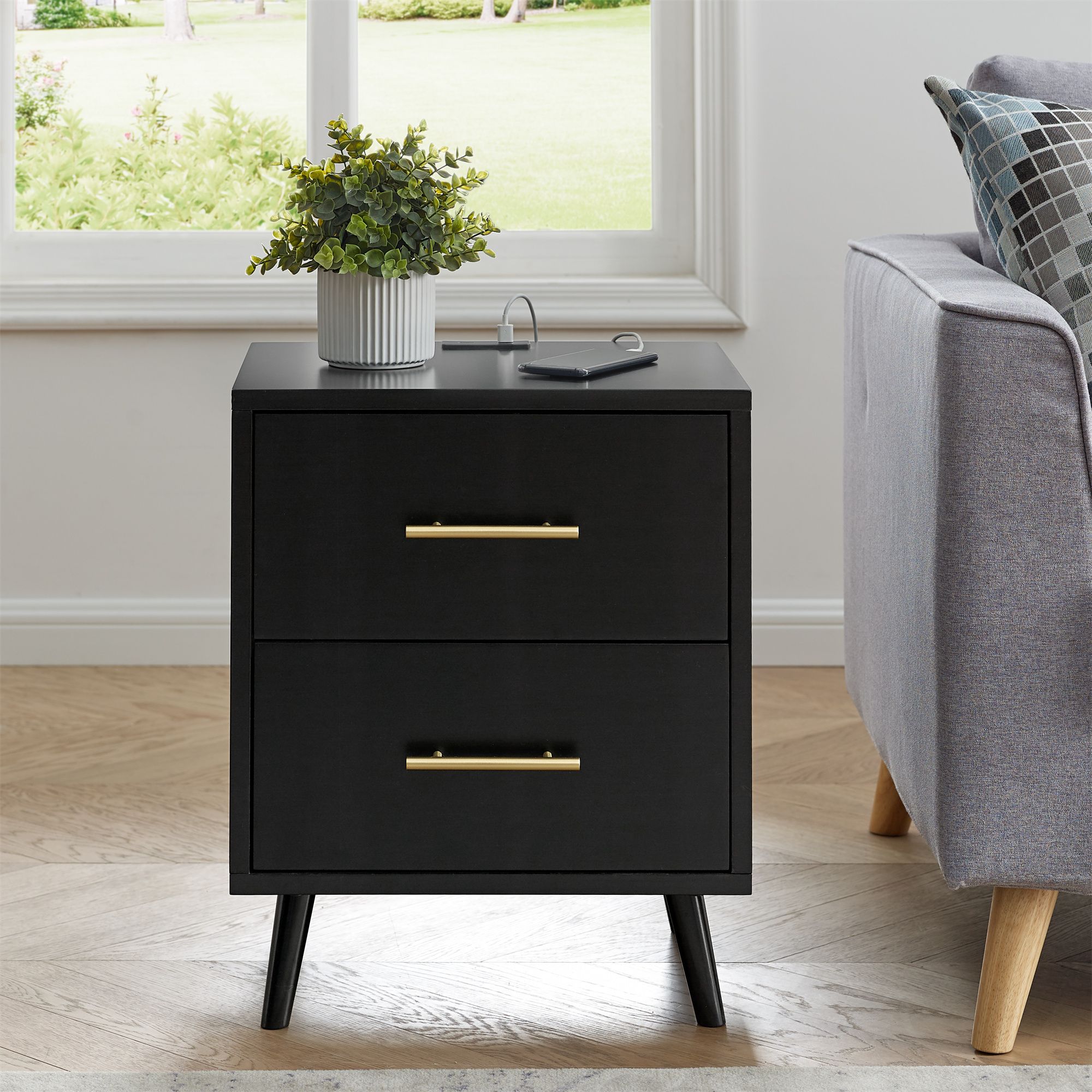 Davinci Jenny Lind Spindle Nightstand, Ebony - Walmart.com